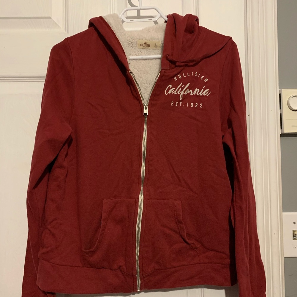 Hollister jacket with sherpa